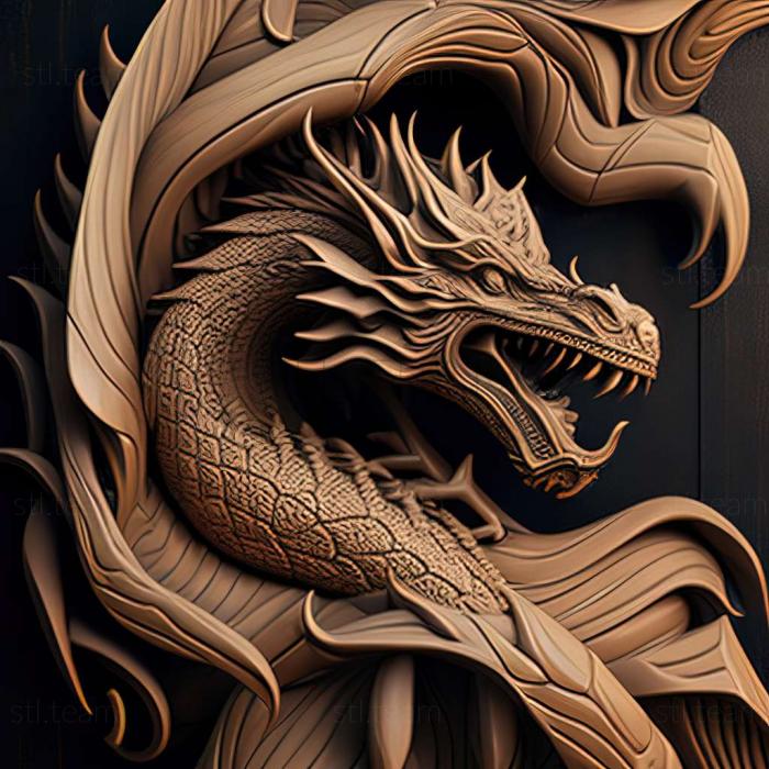 3D model dragon (STL)